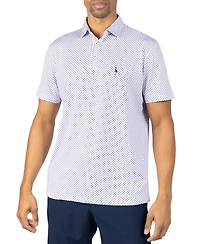 Tailorbyrd Men's Stars Printed Performance Polo