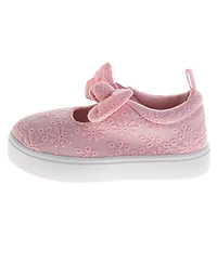 Laura Ashley Big Girls Mj Style Sneakers Mary Jane Casual Wear Easy On/Off Stylish Comfort Fit (Toddler )