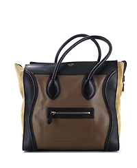 Pre-Owned Celine Medium Tricolor Luggage Bag Leather