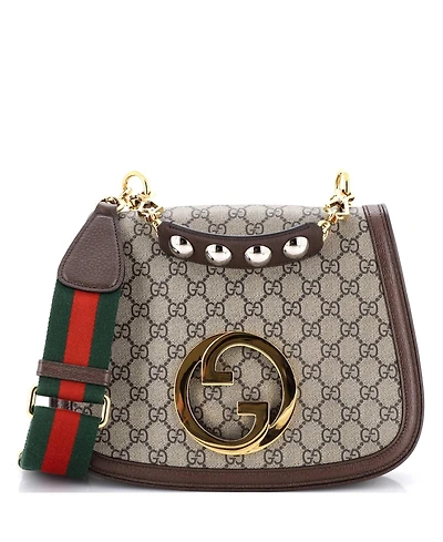 Pre-Owned Gucci Medium Blondie Nm Top Handle Bag Gg Coated Canvas