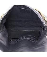 Pre-Owned Fendi Mini Baguette Nm Bag Zucca Embossed Leather