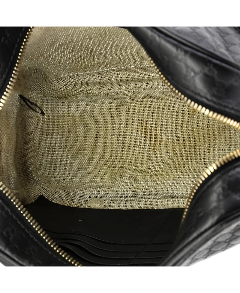 Pre-Owned Gucci Mini Bree Disco Crossbody Bag Microguccissima Leather