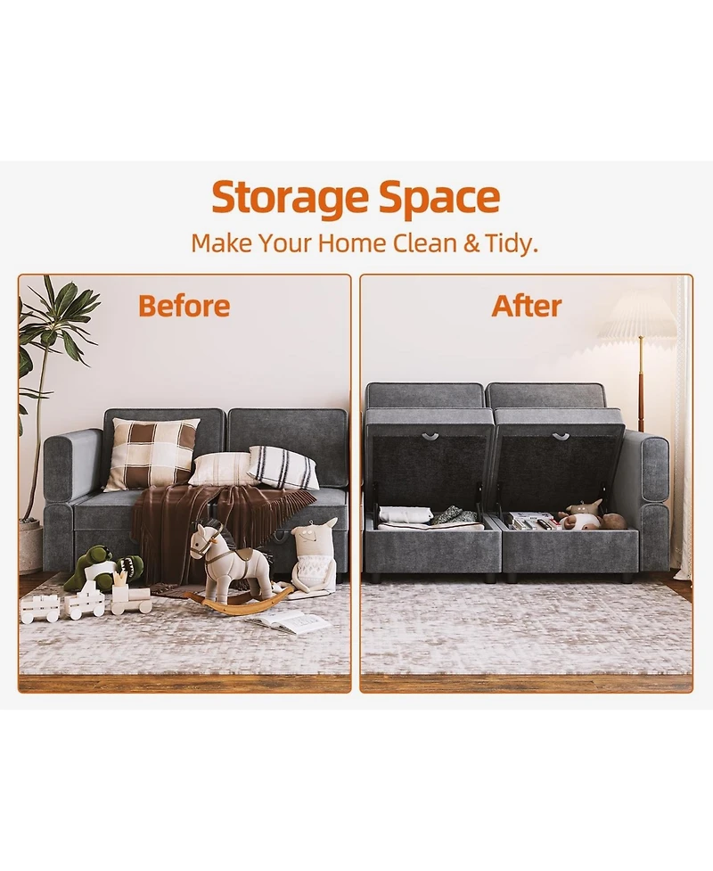 gaomon Sectional Sofa, U Shape Sectional Couch