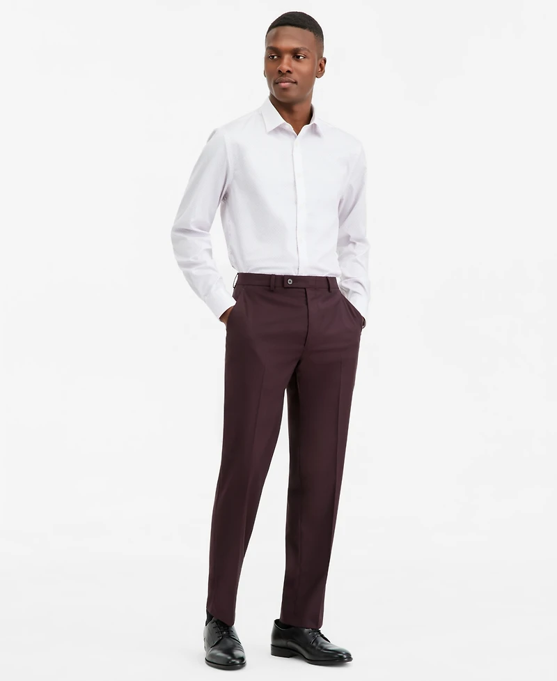 Calvin Klein Men's Slim-Fit Wool-Blend Suit Pants