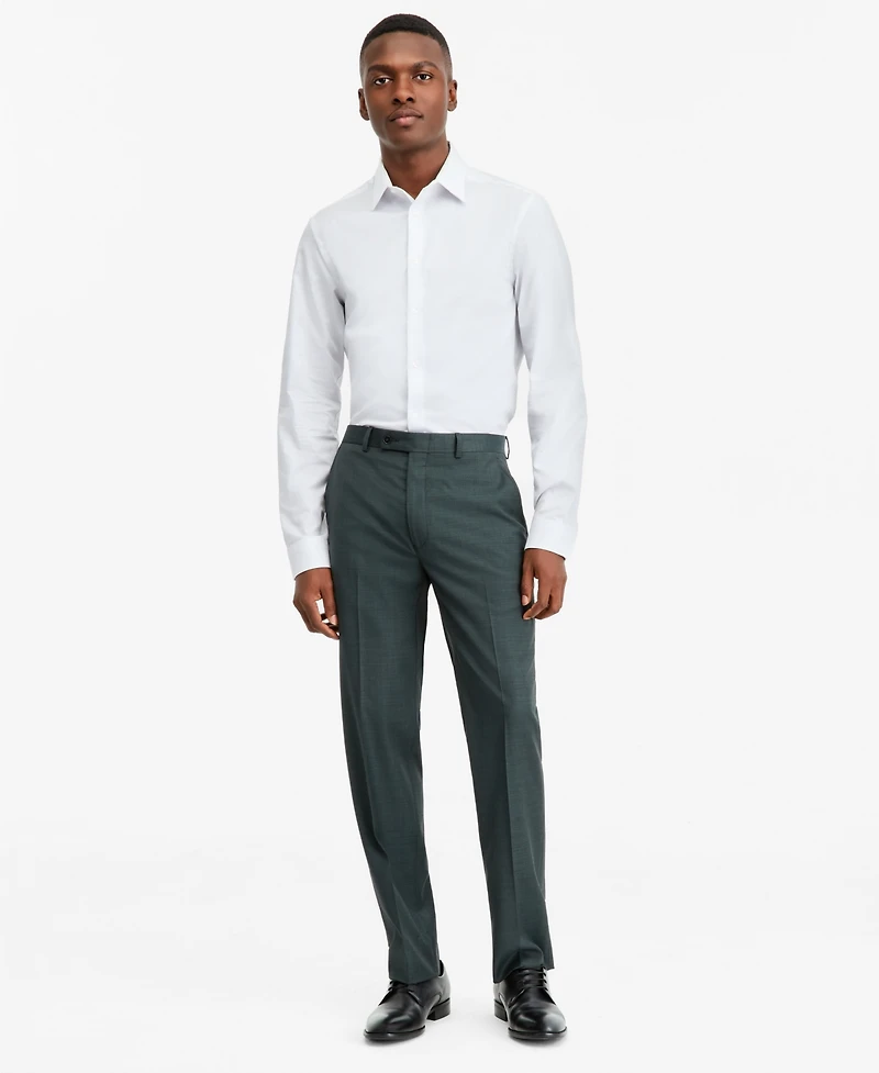 Calvin Klein Men's Slim-Fit Wool-Blend Suit Pants