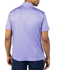 Tailorbyrd Men's Carts and Byrds Printed Performance Polo