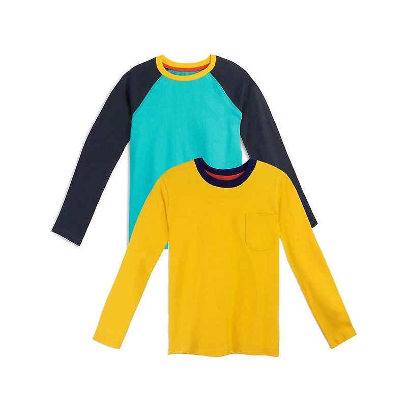 Mightly Girls 2pk Fair Trade Organic Cotton Long Sleeve T-Shirts
