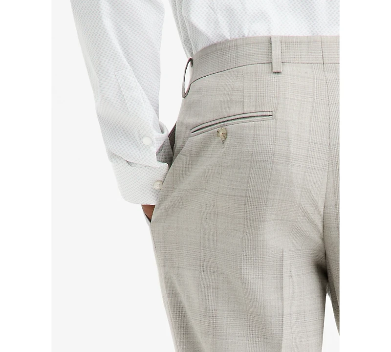 Ted by Baker Men's Modern-Fit Gray Plaid Suit Separate Pants