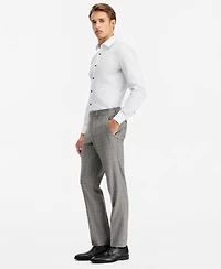 Ted by Baker Men's Modern-Fit Gray & Wine Plaid Suit Separate Pants