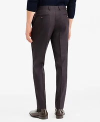 Ted by Baker Men's Modern-Fit Burgundy Plaid Suit Separate Pants