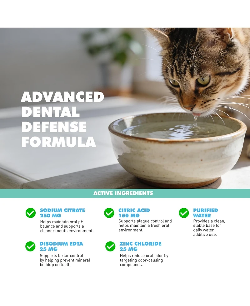 Ubavet Ubadent Dental Water Additive for Dogs & Cats – (16 fl oz / 473ml)