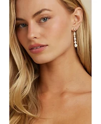 Untamed Petals Selena Pearl Drop Earrings