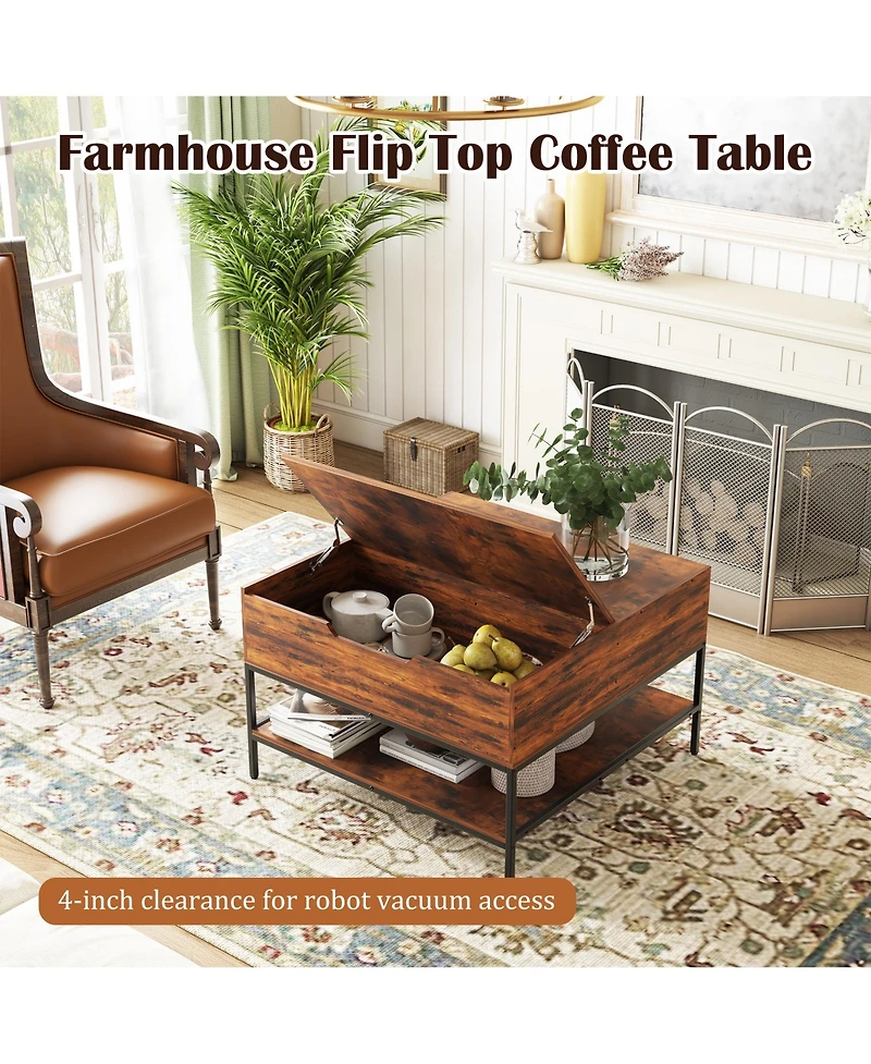 Rainsken Flip-Top Coffee Table