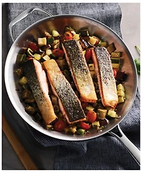 Tramontina Signature Tri-Ply Clad Stainless Steel 12-Inch Large Frying Pan with Helper Handle