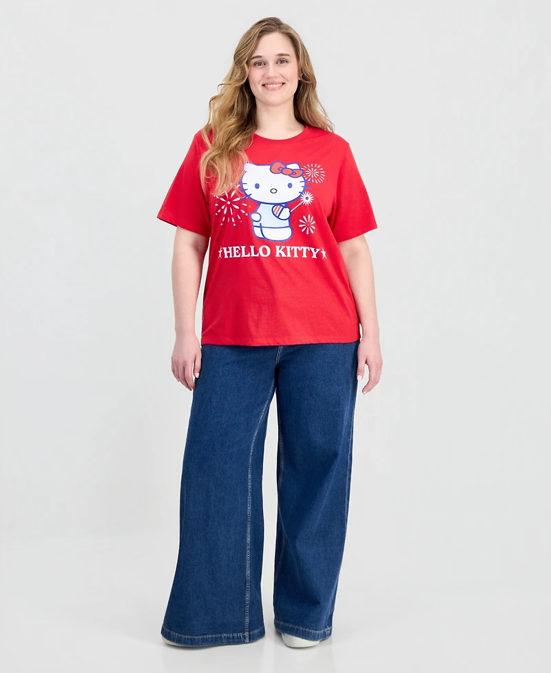 Grayson Threads, The Label Trendy Plus Hello Kitty Graphic Print T-Shirt