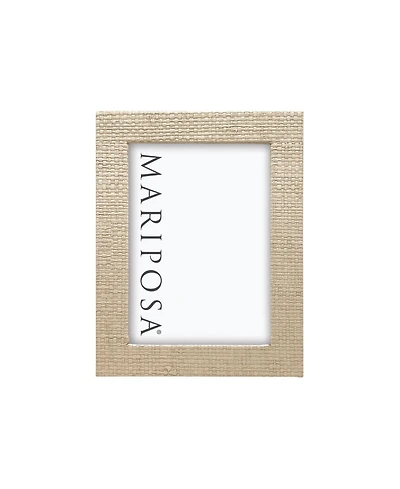 Mariposa Coconut Grove Faux Grasscloth Frame, 5" x 7"