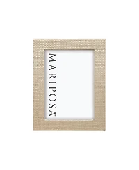 Mariposa Coconut Grove Faux Grasscloth Frame, 5" x 7"