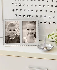 Mariposa Beaded Double Frame, 4" x 6"