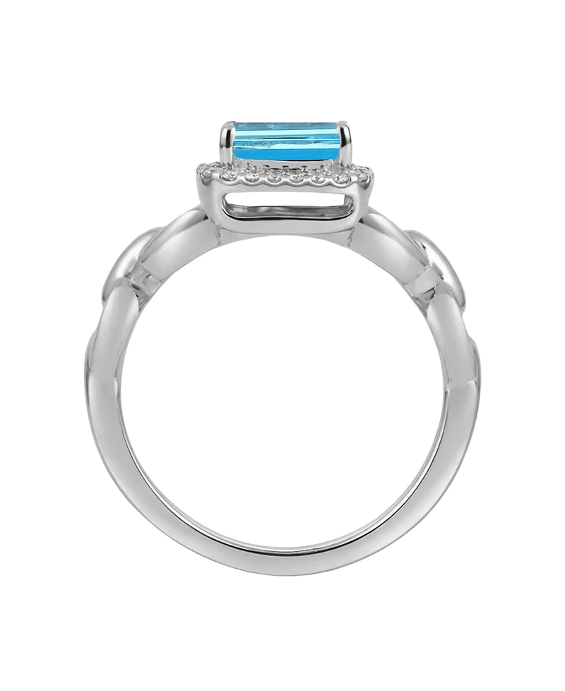 Macy's Amethyst (1-1/2 ct. t.w.) & Lab Grown White Sapphire (1/4 Ring 14k Gold Over Sterling Silver (Also Available Multi-Stones)