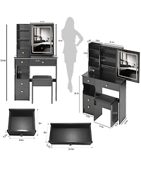 Flynama Versatile Neutral Nightstand with Storage Space Modern Bedroom Furniture Bedside End Table