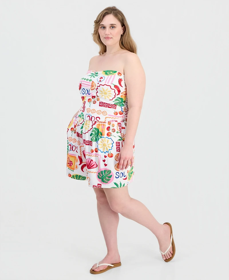 Full Circle Trends Trendy Plus Yummy Strapless Romper