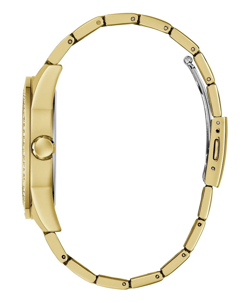 Guess Men's Quartz Gold-Tone Stainless Steel Watch, 44mm