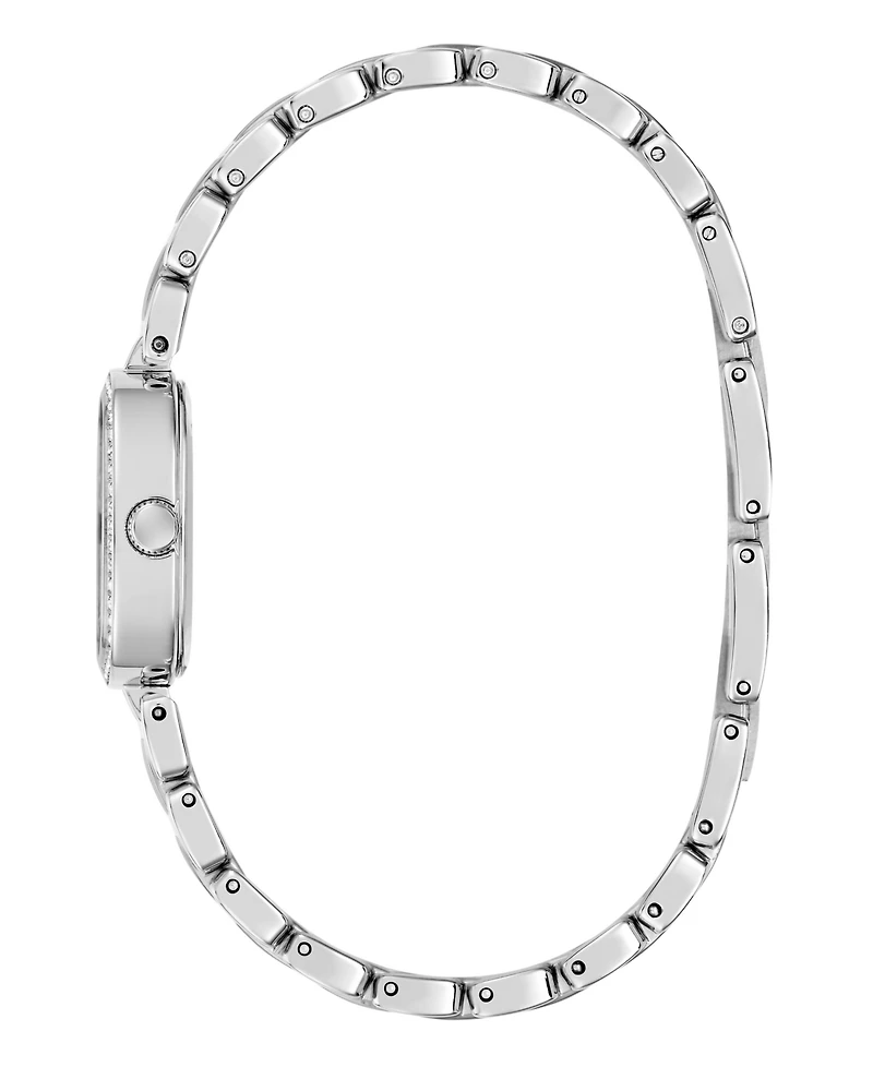 Guess Women's Quartz Silver-Tone Stainless Steel Analog Watch, 25mm