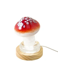 Uncommon Goods Handblown Glass Toadstool Table Lamp