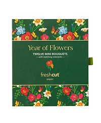 Uncommon Goods A Year of Flowers Pop-Up Greeting Card Set, 12 Count