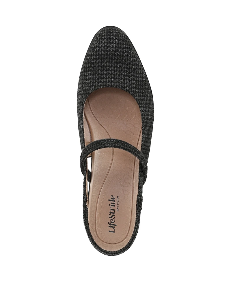 LifeStride Women's Evoke Block Heel Slingback Pumps