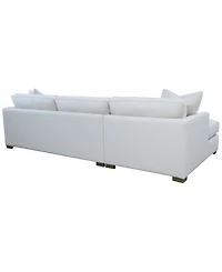 Corine 2-Pc. Chaise Sectional Sofa with Toss Pillows
