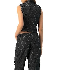 Ivonne Women's Distressed Denim Vest