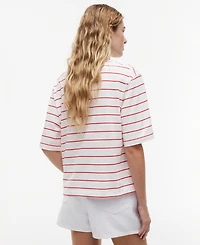 Tommy Hilfiger Women's Script Logo Crewneck Trapeze T-Shirt