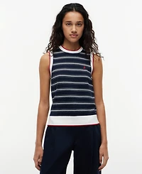 Tommy Hilfiger Women's Intarsia Flag Crewneck Sweater