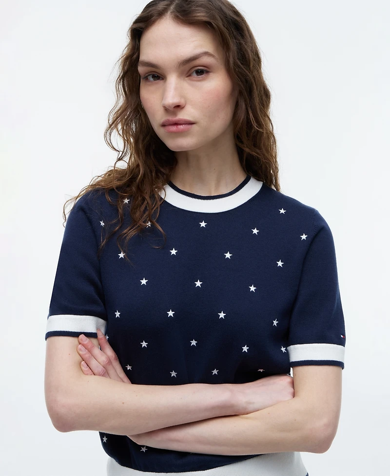 Tommy Hilfiger Women's Star Graphic Crewneck Sweater