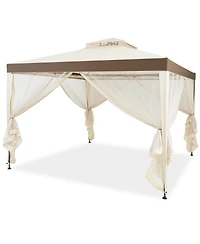 Slickblue Outdoor Patio Gazebo Tent with Mosquito Netting
