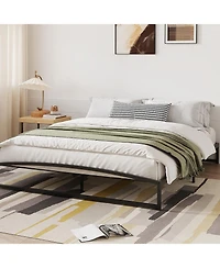 gaomon 10in High Metal Platform Bed Frame Sturdy Steel Slat Support