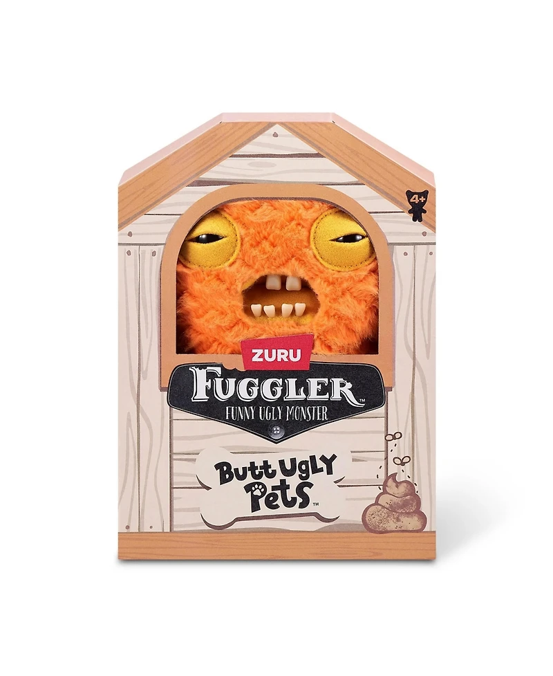 Zuru Fuggler Butt Ugly Pets CodFather Orange Funny Ugly Monster Plush Toy 9 Inch