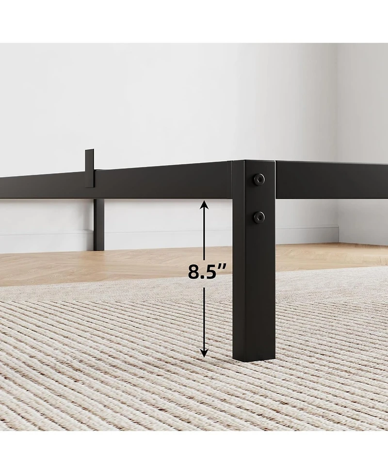gaomon 10" Queen Metal Platform Bed Frame, Low Profile, Noise-Free, Easy Assembly, Mattress Base, No Box Spring