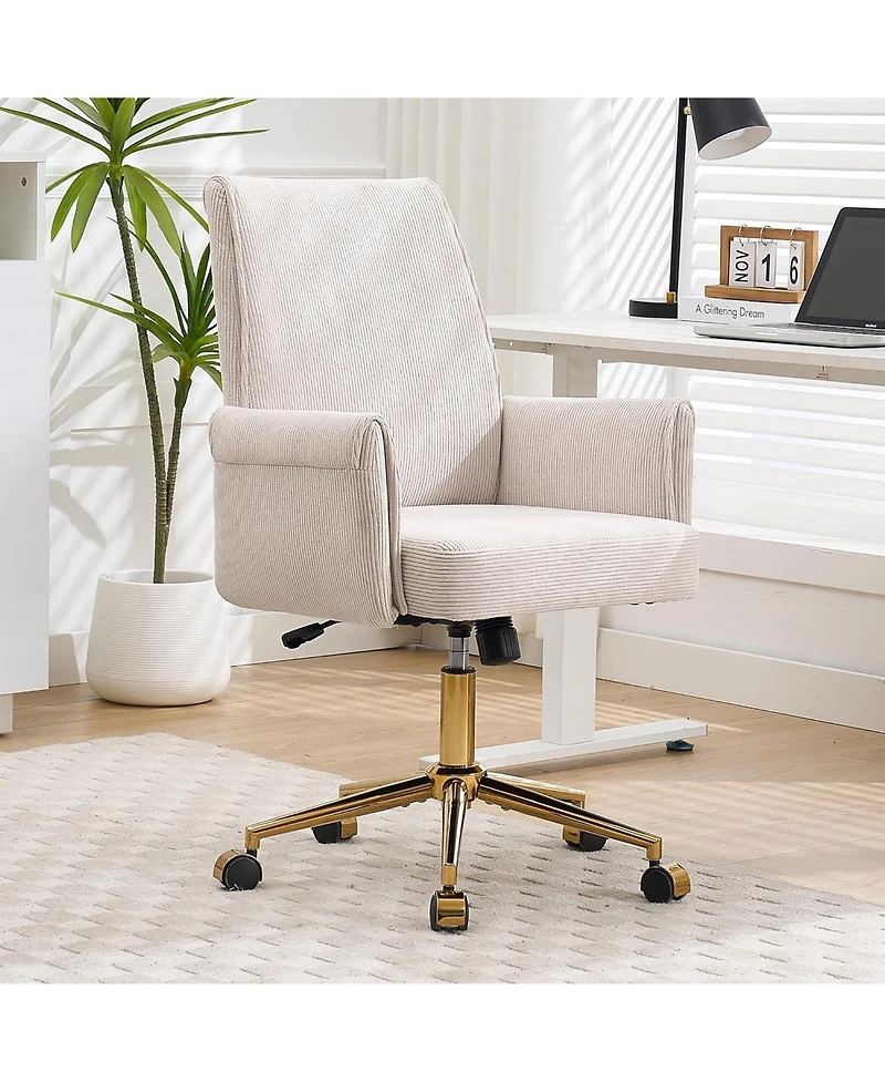 Rainsken Striped Velvet Office Chair