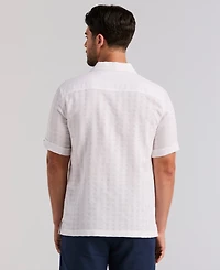 Cubavera Men's Cotton Blend Embroidered Shirt