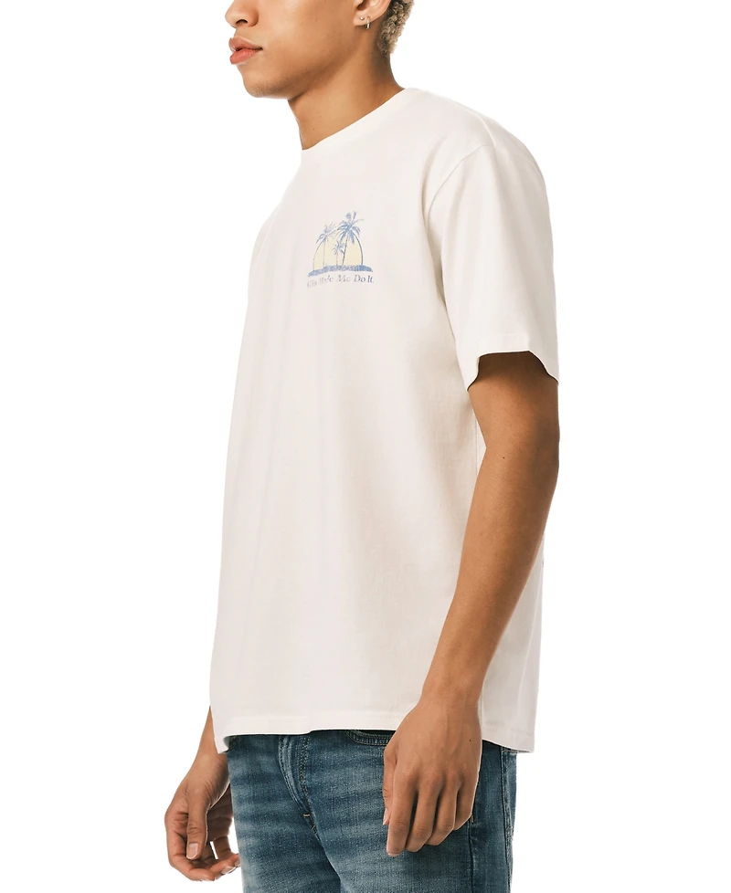 Buffalo David Bitton Men's Tazro Graphic Crewneck T-Shirt