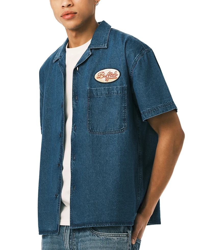 Buffalo David Bitton Men's Shawn Classic Fit Short-Sleeve Shirt