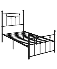 Sugift Heavy Duty Metal Bed Frame with Headboard