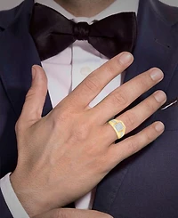 Macy's Men's Diamond (3/4 ct. t.w.) Ring Gold Vermeil over Sterling Silver