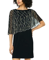 Msk Petite Crewneck A-Line Dress