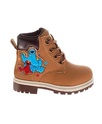 Sesame Street Toddler Elmo and Cookie Monster Toddler' Lace Up Boots