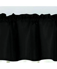 Rt Designers Collection 100% Polyester Gibson Solid 3 Piece Kitchen Curtains Valance and Tiers Set 54" x 18