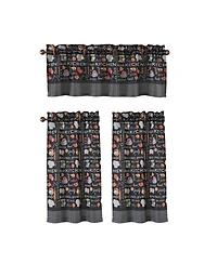 Rt Designers Collection Polyester Cucina Bless 3 Piece Kitchen Curtains Valance and Tiers Set 52" x 18" Muticolor