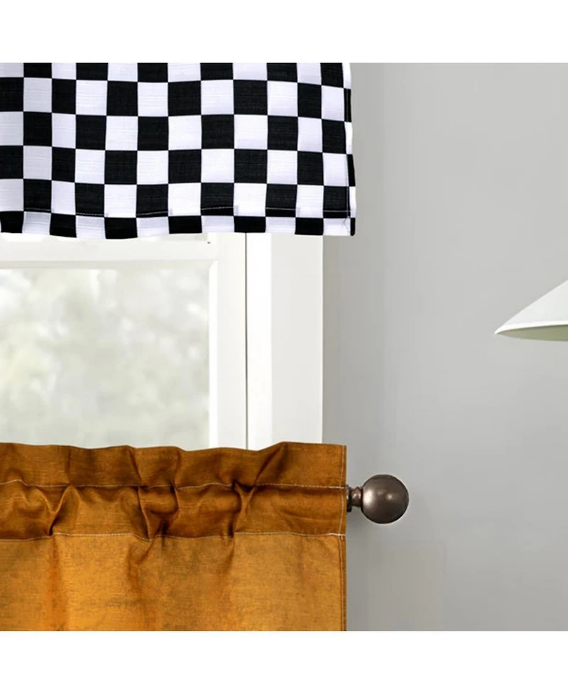 Rt Designers Collection Polyester Cucina Chef 3 Piece Kitchen Curtains Valance and Tiers Set 52" x 18" Muticolor